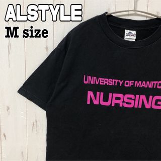 ALSTYLE アルスタイル　Tシャツ ユニセックス　Mサイズ 英字　プリント(Tシャツ/カットソー(半袖/袖なし))