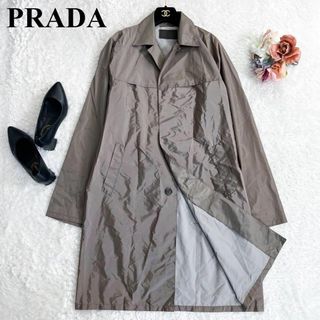 PRADA - 【美品】PRADA プラダ レインコート ポンチョ カーキ 三角ロゴ M