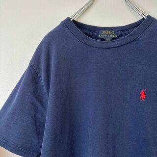 POLO RALPH LAUREN - ポロラルフローレン　ワンポイントロゴ　半袖tシャツ　Lサイズ　ネイビー