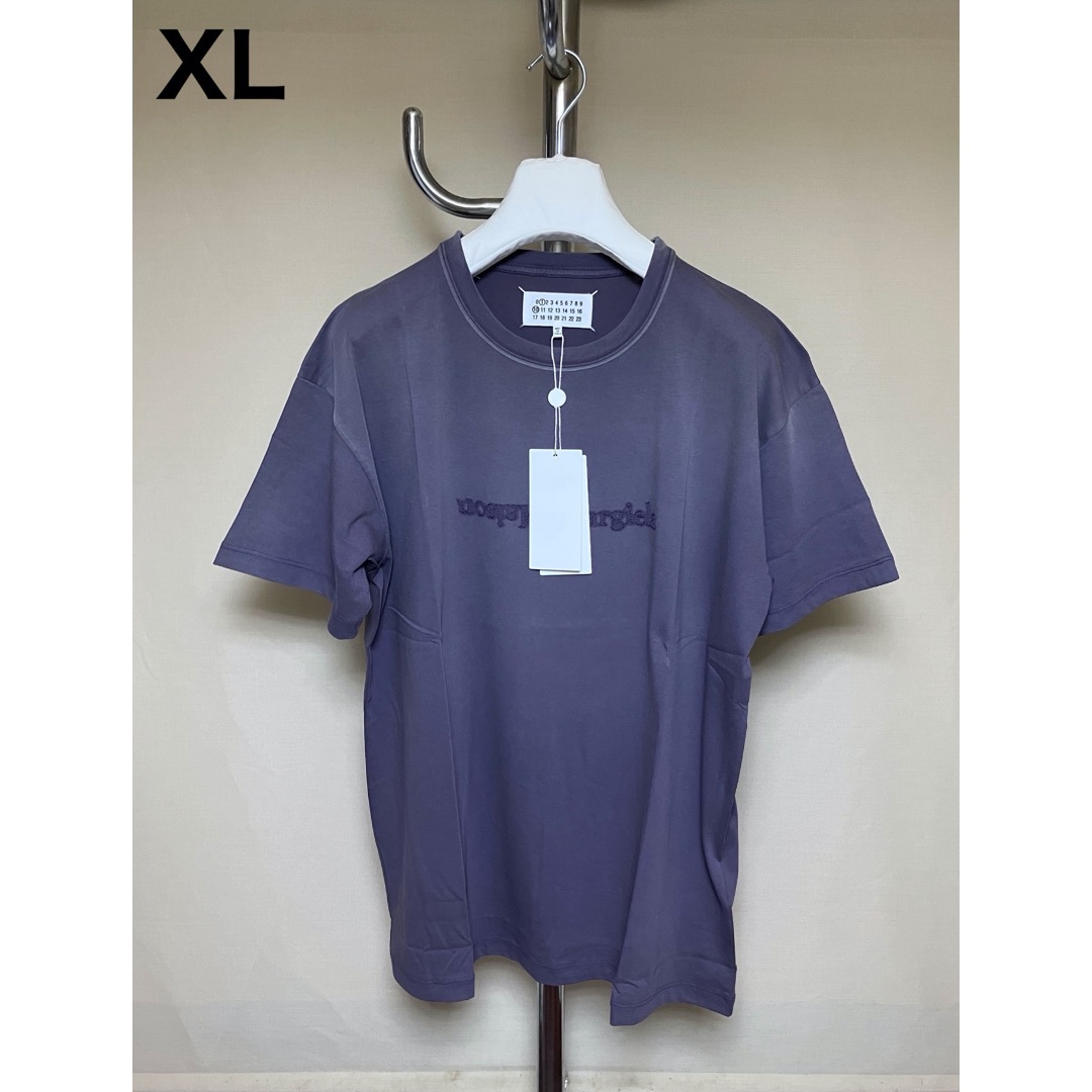 Maison Margiela（旧Maison Martin Margiela） - 新品 XL マルジェラ 24ss ガーメントダイ ロゴTシャツ 紫 6365
