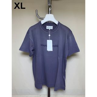 Maison Martin Margiela - 新品 XL マルジェラ 24ss ガーメントダイ ロゴTシャツ 紫 6365