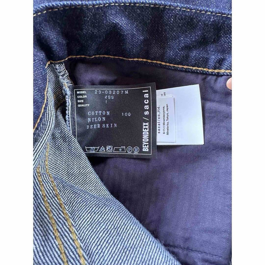 sacai - 1新品 sacai x BEYONDEXX デニム パンツ ジーンズ sacai - 1新品 sacai x BEYONDEXX デニム パンツ ジーンズ
