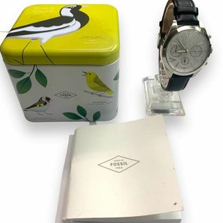 フォッシル(FOSSIL)の【美品・電池交換済】　フォッシル　BQ3122　クロノグラフ　白文字盤　腕時計(腕時計)