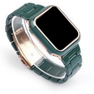 【新品】AppleWatch バンド グリーンプラスチック 38/40/41mm(その他)