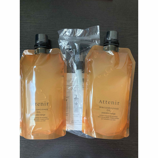 Attenir - アテニアクレンジングオイルエコパックピースフルオレンジの香り2個ポンプ付き