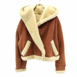 Shearling スエードレザージャケット F ブラウン Shearling 裏ファー レディース(その他)