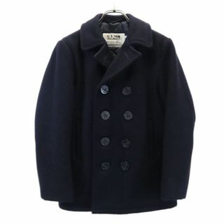 ショット(schott)のショット 80s 90s ヴィンテージ USA製 ピーコート 14 黒 schott U.S.740N PEA JACKET メンズ(ピーコート)