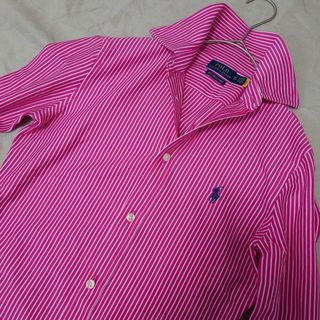 POLO RALPH LAUREN - 美品 Ralph Laurenラルフローレン ニットドレス シャツ  ストライプ