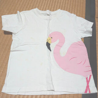 ムジルシリョウヒン(MUJI (無印良品))の無印良品 MUJI フラミンゴ Tシャツ 110サイズ(Tシャツ/カットソー)