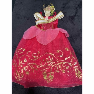 Disney - ディズニープリンセス　オーロラ姫ドレス120