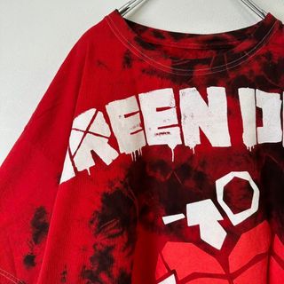 ミュージックティー(MUSIC TEE)のビンテージ　古着　GREEN DAY グリーンデイ　バンドt メンズ　Tシャツ(Tシャツ/カットソー(半袖/袖なし))