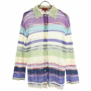 ミッソーニ イタリア製 長袖 ニット シャツ 44 Missoni レディース