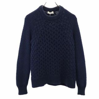 アクネストゥディオズ(Acne Studios)のアクネストゥディオズ 長袖 ローゲージ ニット セーター XS ネイビー系 ACNE STUDIOS メンズ(ニット/セーター)