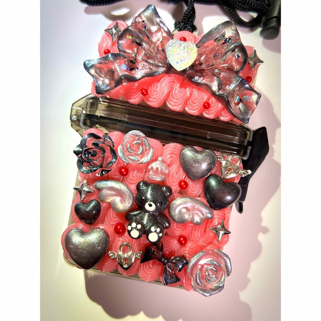 スケルトンケース デコ 小物入れ ホイップデコの通販 by くま スケルトンケース デコ 小物入れ ホイップデコの通販 by くま