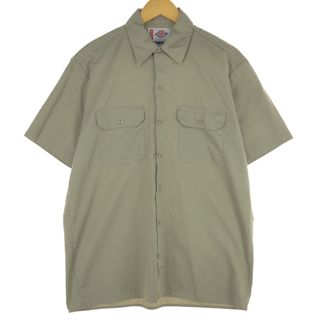 ディッキーズ(Dickies)の古着 ディッキーズ Dickies A LEGEND IN WORK 半袖 ワークシャツ メンズM /eaa452596(シャツ)