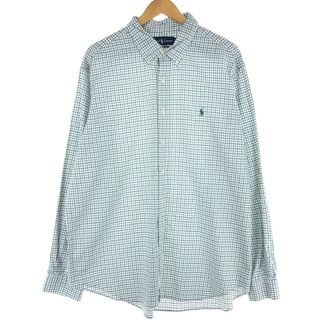 ラルフローレン(Ralph Lauren)の古着 ラルフローレン Ralph Lauren POLO by Ralph Lauren CLASSIC FIT 長袖 ボタンダウンチェックシャツ メンズXXL /eaa453048(シャツ)