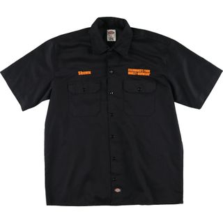 ディッキーズ(Dickies)の古着 ディッキーズ Dickies 半袖 ワークシャツ メンズL /eaa453054(シャツ)