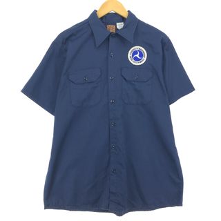 Wrangler - 古着 80年代 ラングラー Wrangler BIG BEN ビッグベン 半袖 ワークシャツ USA製 メンズL ヴィンテージ /eaa453463