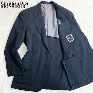 Christian Dior - 【美品】クリスチャンディオール テーラードジャケット 二つボタン ブラック M
