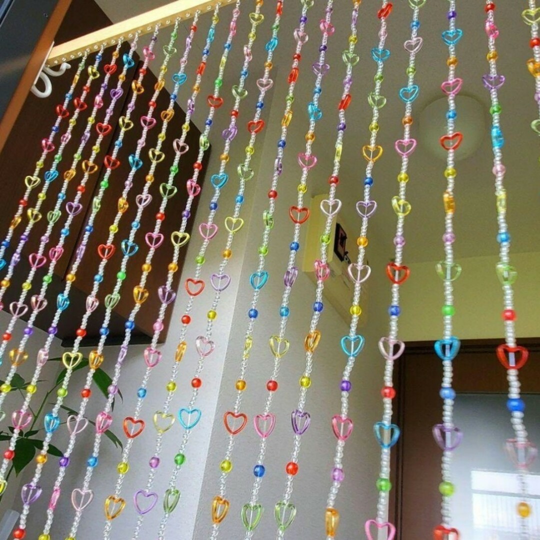 ビーズのれん ビーズカーテン サンキャッチャー ポップ 雑貨 ビーズのれん ビーズカーテン サンキャッチャー ポップ 雑貨