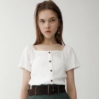 moussy - moussy SQUARE NECK TOP オフショル 2way