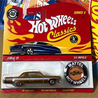 ホットウィール(ホットウィール)のホットウィール　クラシックス　40周年記念　'64 IMPALA　ボタン付き(ミニカー)