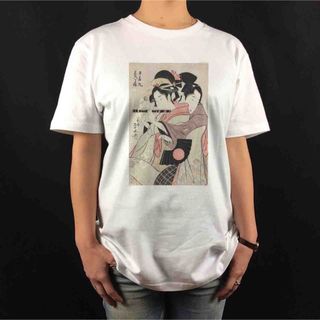 新品 浮世絵 一楽亭栄水 牛若丸 みなつる姫 美術 遊女 錦絵 美人画 Tシャツ(Tシャツ/カットソー(半袖/袖なし))