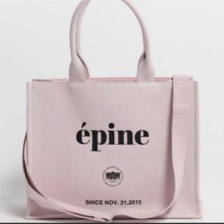 épine - épine book tote bag large pink ピンク