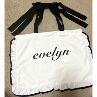 evelyn - エブリン♡evelyn♡ロゴ　フリルトートバッグ　旅行バック　推し活　オタ活