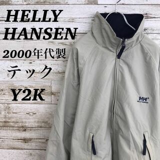 HELLY HANSEN - 【k5017】USA古着00sヘリーハンセン刺繍リバーシブルナイロンジャケット