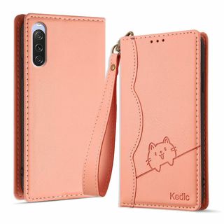 【サイズ:Xperia10V*6.1"_色:ピンク】Kedic Xperia 1(その他)