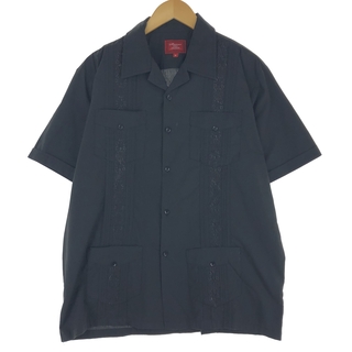 古着 MAXIMOS YUCATAN 半袖 オープンカラー メキシカンシャツ キューバシャツ メンズM /eaa452290(シャツ)