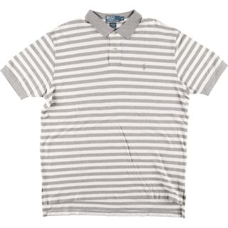 ラルフローレン(Ralph Lauren)の古着 ラルフローレン Ralph Lauren POLO by Ralph Lauren 半袖 ボーダー ポロシャツ メンズXL /eaa452924(ポロシャツ)