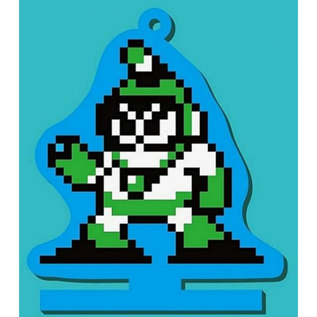 【BUBBLEMAN バブルマン】ロックマン2 Dr.ワイリーの謎 ボスキャラクター ラバーストラップ エンタメ/ホビーのアニメグッズ(その他)の商品写真