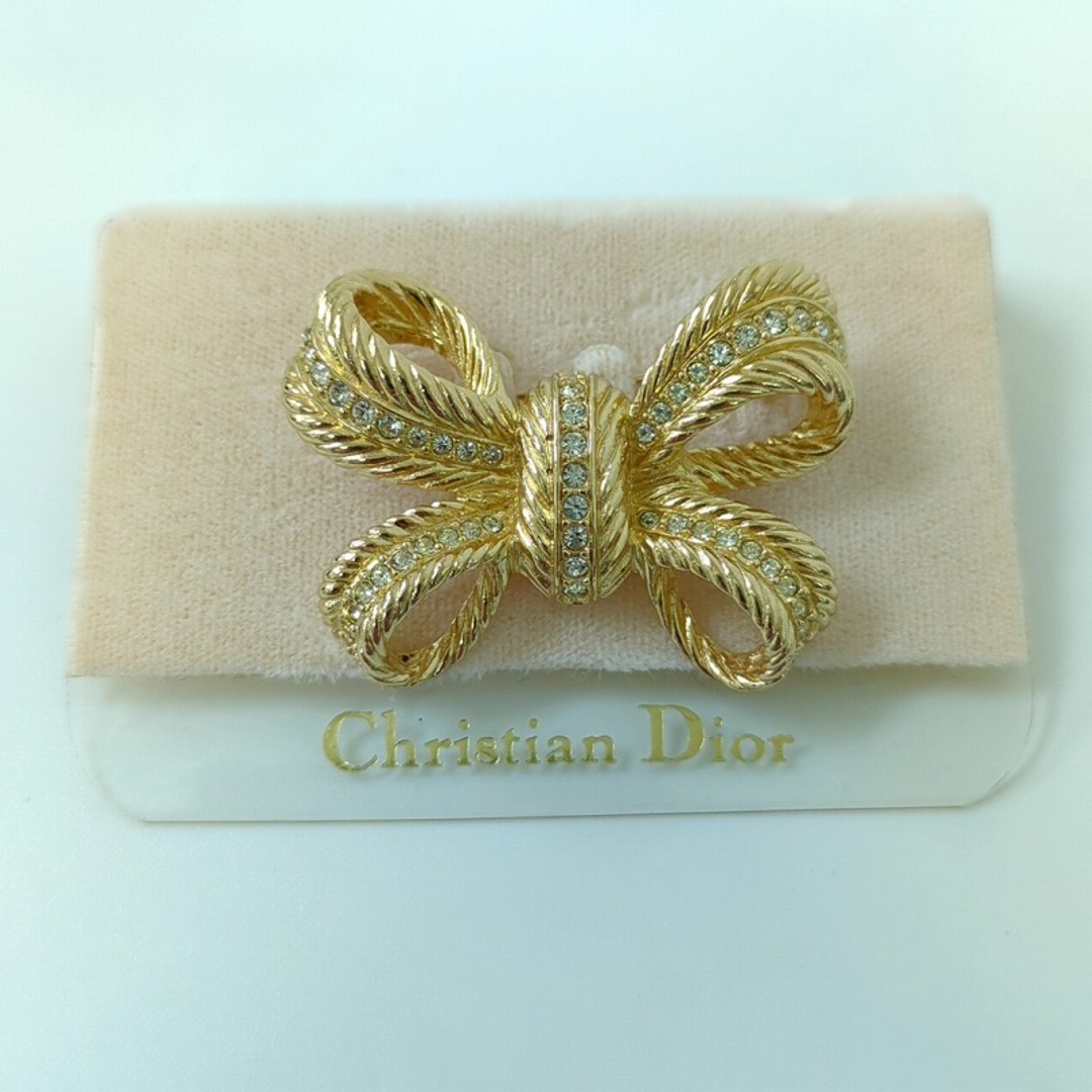 Christian Dior - クリスチャンディオール リボン ブローチ Christian Dior - クリスチャンディオール リボン ブローチ