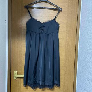 トピックラックス(topic luxe)のtopic luxe黒ワンピース(ひざ丈ワンピース)