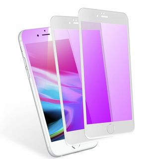 【色:【ブルーライト】-全面保護-白い_サイズ:iphone7/8】【ブルーライ(その他)