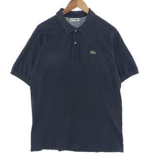 ラコステ(LACOSTE)の古着 80年代 ラコステ LACOSTE 半袖 ポロシャツ フランス製 6 メンズXL ヴィンテージ /eaa400412(ポロシャツ)