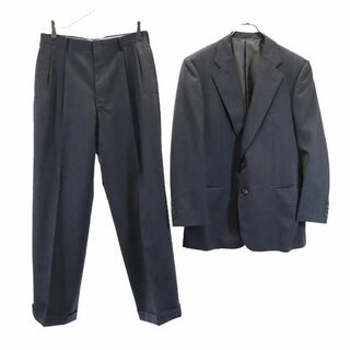 アクアスキュータム(AQUA SCUTUM)のアクアスキュータム カシミヤブレンド スーツ 上下 セットアップ A-5 グレー系 Aquascutum テーラードジャケット メンズ(セットアップ)