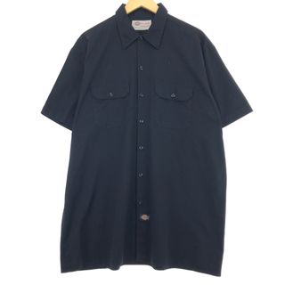 ディッキーズ(Dickies)の古着 ディッキーズ Dickies 半袖 ワークシャツ メンズXL /eaa451977(シャツ)