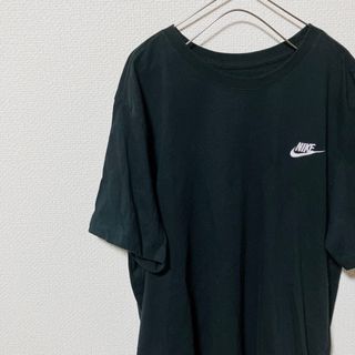 ナイキ(NIKE)のNIKE ナイキ ワンポイント 刺繍 半袖T 黒 XLサイズ(Tシャツ/カットソー(半袖/袖なし))