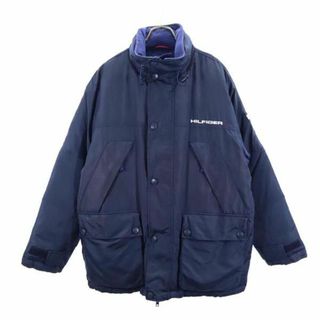 トミーヒルフィガー(TOMMY HILFIGER)のトミーヒルフィガー 90s フラッグタグ ダウンジャケット S ネイビー TOMMY HILFIGER メンズ(ダウンジャケット)