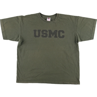 古着 BAYSIDE USMC プリントTシャツ USA製 メンズXL /eaa453290(Tシャツ/カットソー(半袖/袖なし))