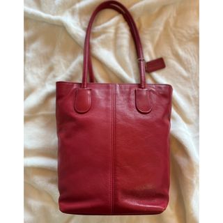 コーチ(COACH)のオールドコーチ　トートバック　レッド　OLD  COACH  USA製(トートバッグ)