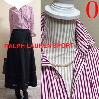 Ralph Lauren - RALPH LAUREN ラルフローレン　ストライプ　ストレッチ　シャツS　0