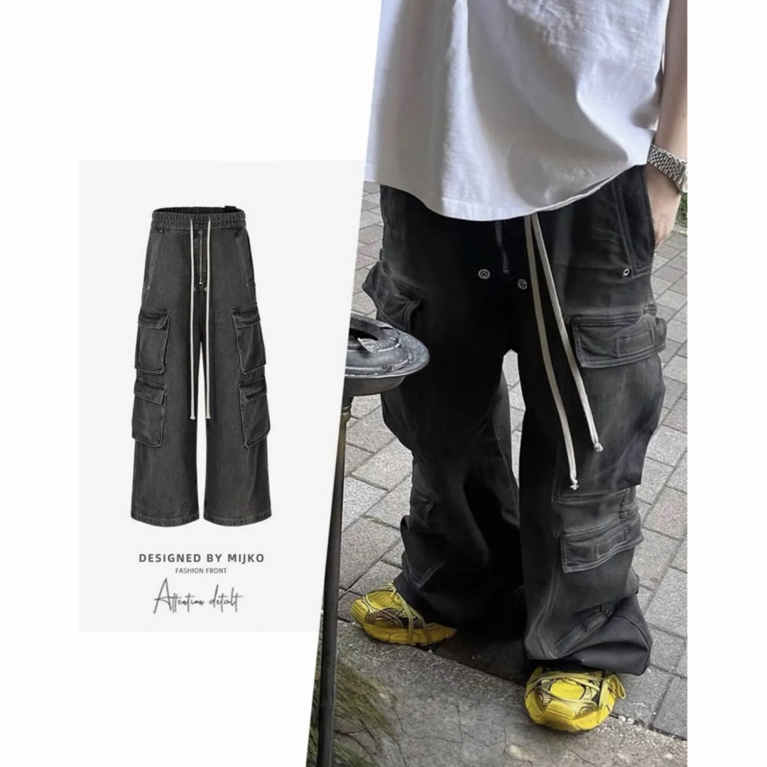 Rick Owens - 期間限定値下げ ワイドシルエット ロングコード Rick Owens - 期間限定値下げ ワイドシルエット ロングコード