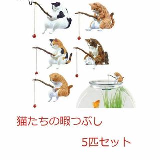 釣り日和 猫たちのひまつぶし 5匹セット(ファイル/バインダー)