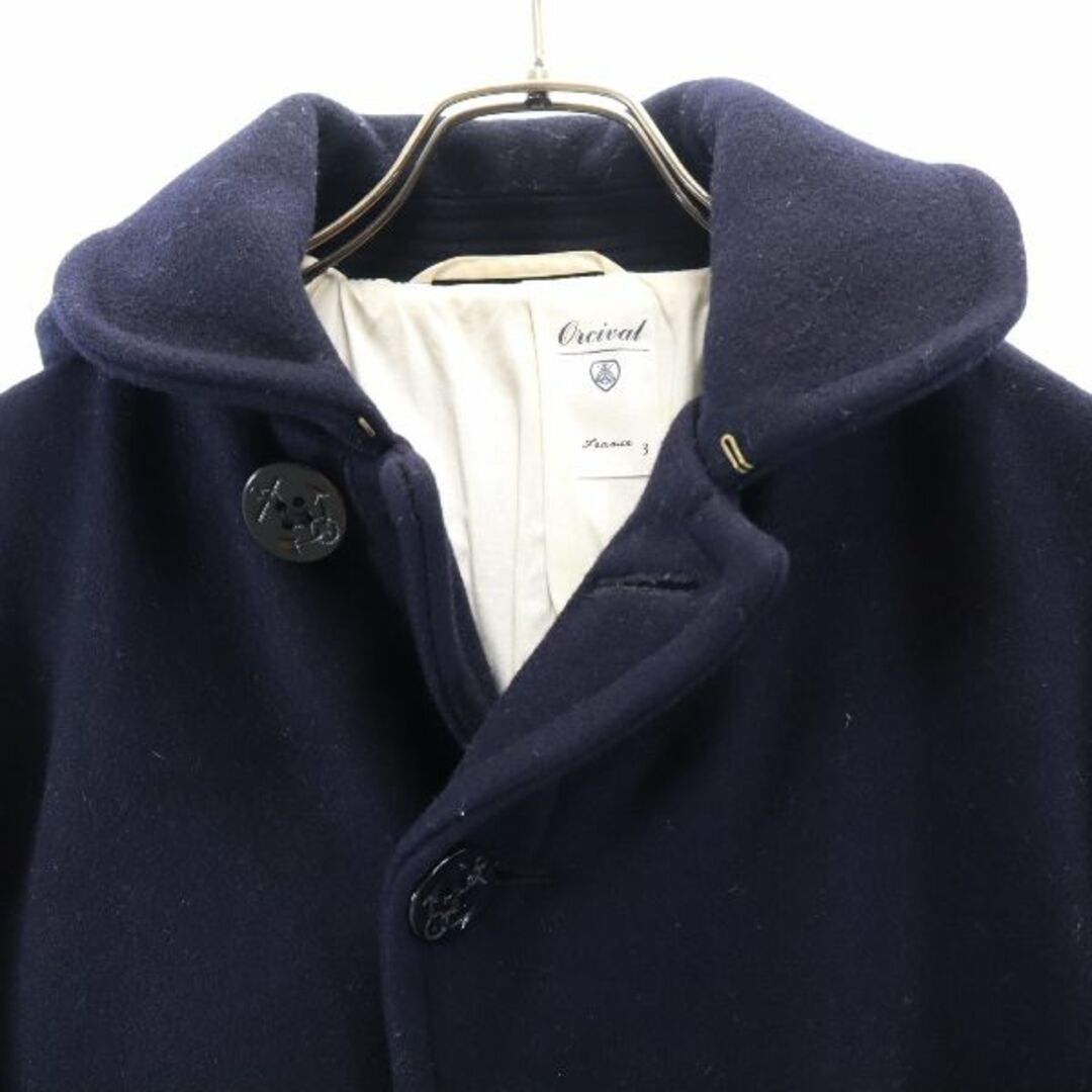ORCIVAL - オーシバル ウールジャケット 3 紺 ORCIVAL コート ORCIVAL - オーシバル ウールジャケット 3 紺 ORCIVAL コート