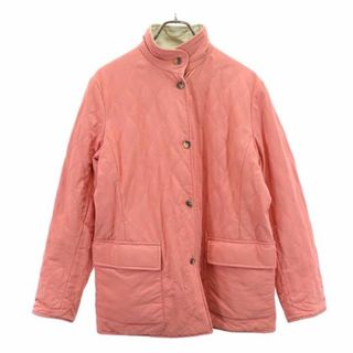 ロロピアーナ(LORO PIANA)のロロピアーナ イタリア製 リバーシブル キルティングジャケット 46 サーモンピンク×ベージュ Loro Piana レディース(その他)