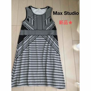 新品♡Max Studio ワンピース　ノースリーブ　Aライン　。(ひざ丈ワンピース)